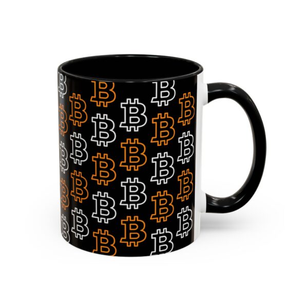 Bitcoin B-Liever Accent Coffee Mug (11, 15oz) - Image 2