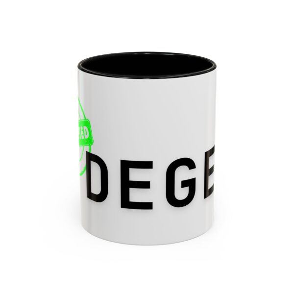 Certified Degen Accent Coffee Mug (11, 15oz)