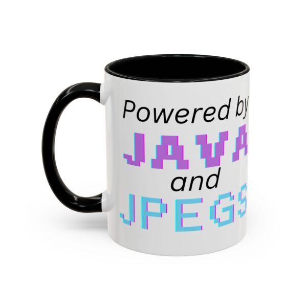 Java and Jpegs Accent Coffee Mug (11, 15oz)
