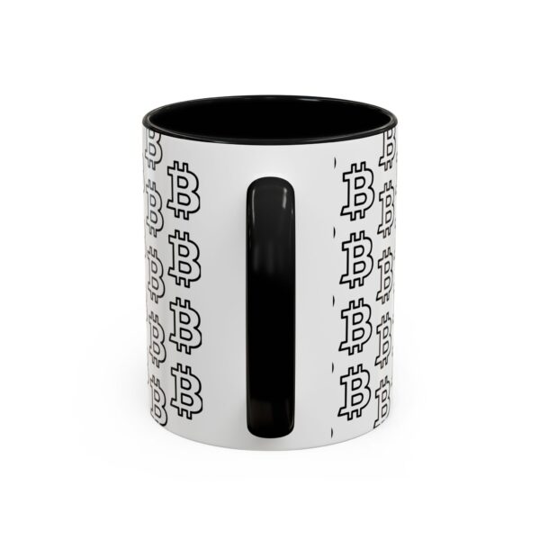 Bitcoin B-Liever Accent Coffee Mug (11, 15oz) - Image 4