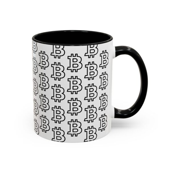 Bitcoin B-Liever Accent Coffee Mug (11, 15oz) - Image 2