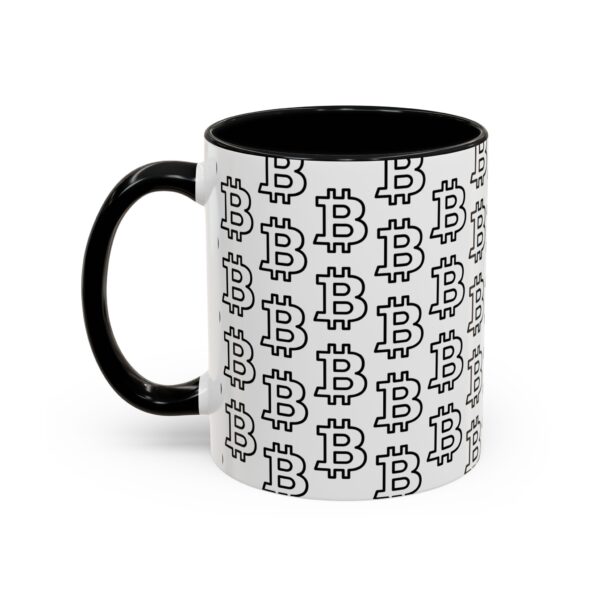 Bitcoin B-Liever Accent Coffee Mug (11, 15oz) - Image 3
