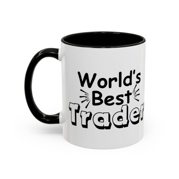 World's Best Trader Accent Coffee Mug (11, 15oz) - Image 3