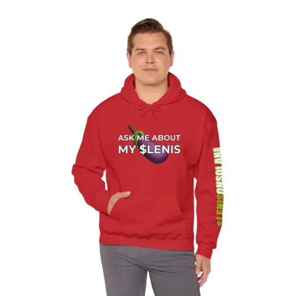 Ask Me About My Lenis Unisex Heavy Blend™ Hooded Sweatshirt - Image 3